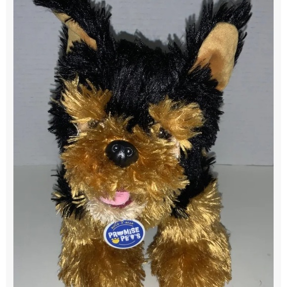 Build-A-Bear Other - Build A Bear Promise Pets Dog Shag Brown Black Tongue Out w/a teenage mutant Tee